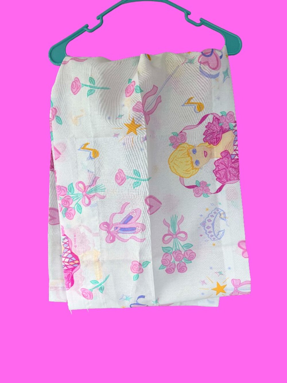 Vintage Dan River 1995 Barbie Ballet Rose Valance 85x17 Home Decor